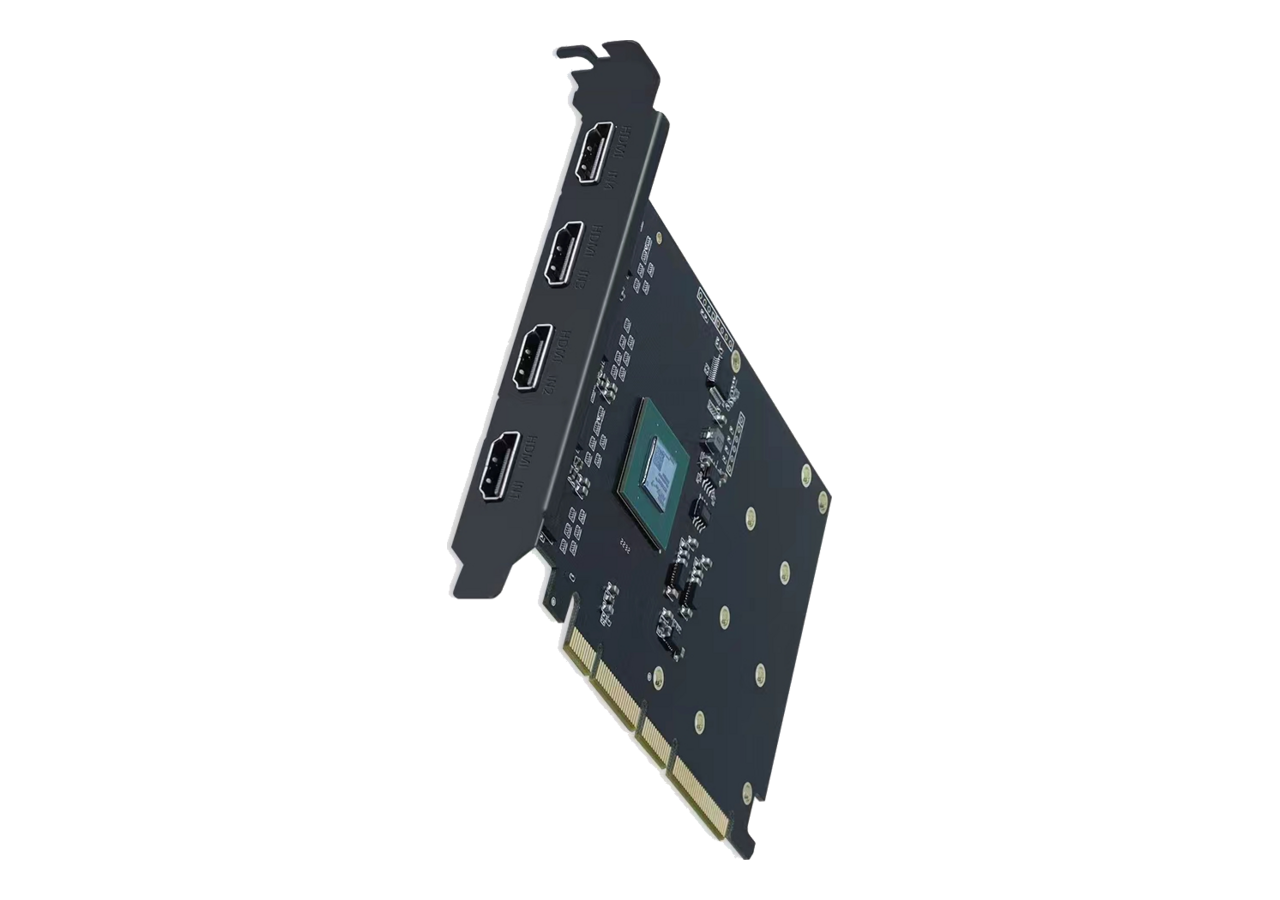 4 路4K30 HDMI PCIe 视频采集卡
